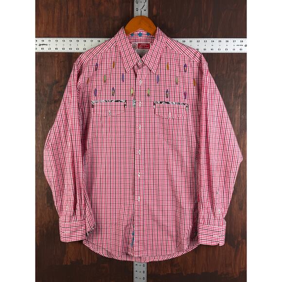 Robert Graham The Freshly Laundered Button Up Shirt Surfboard Red Mens Large - Picture 2 of 7